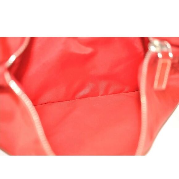PRADA Nylon Leather Shoulder/Crossbody Bag Red 💼 #1 - Picture 13 of 14